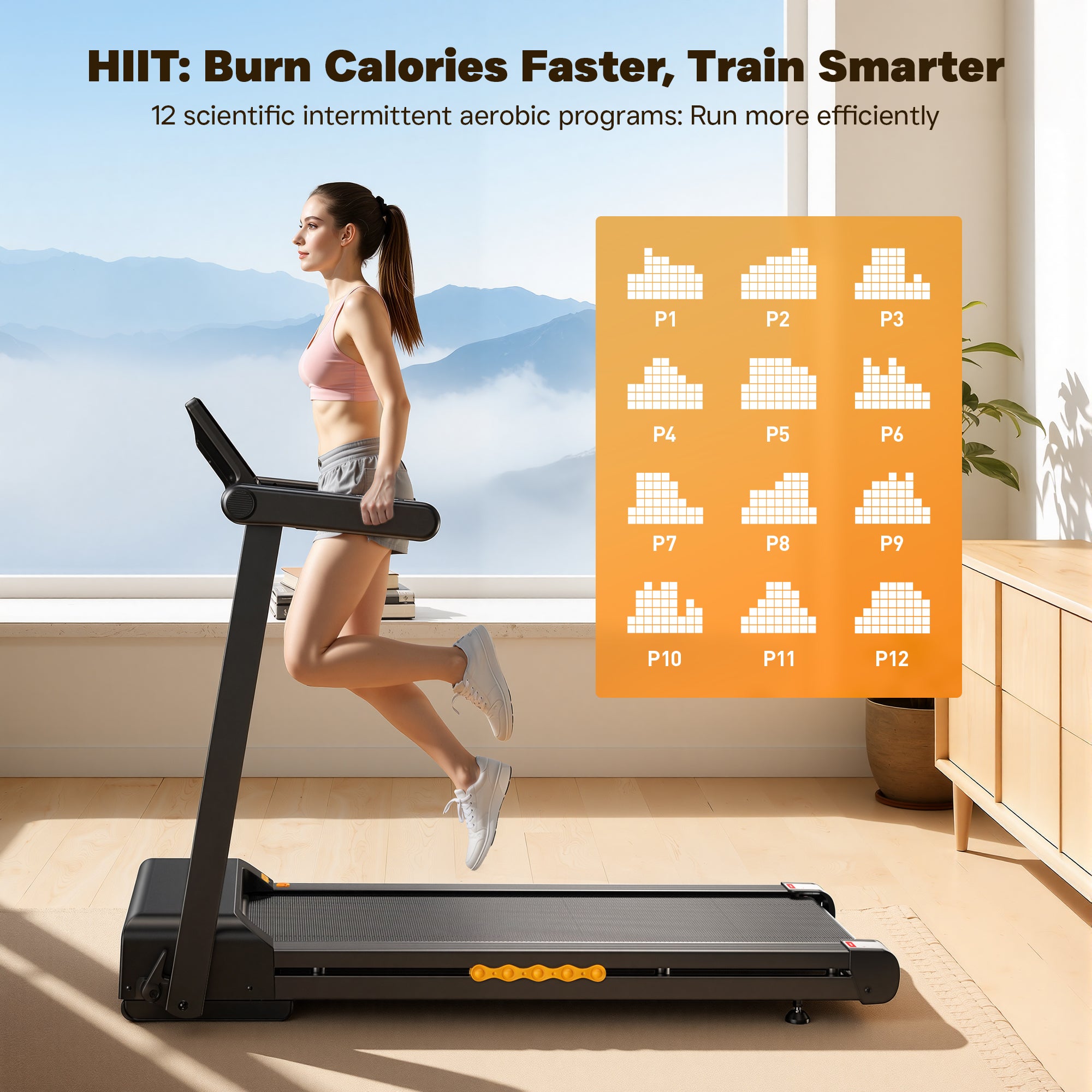 Taskbay 3.0 HP Portable Foldable Treadmill with LED Display