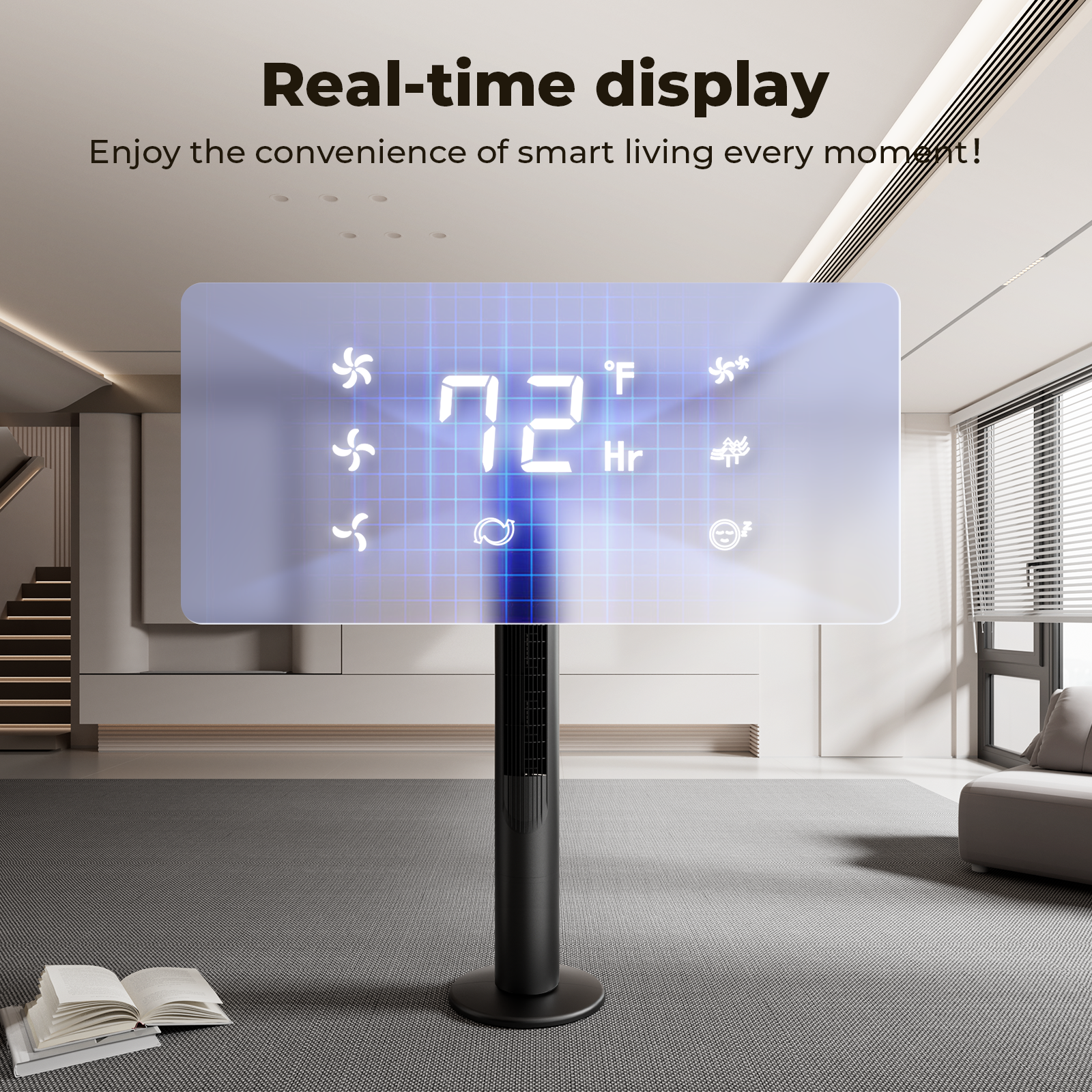 Taskbay 41" Tower Fan with Remote, 90° Oscillating Fans