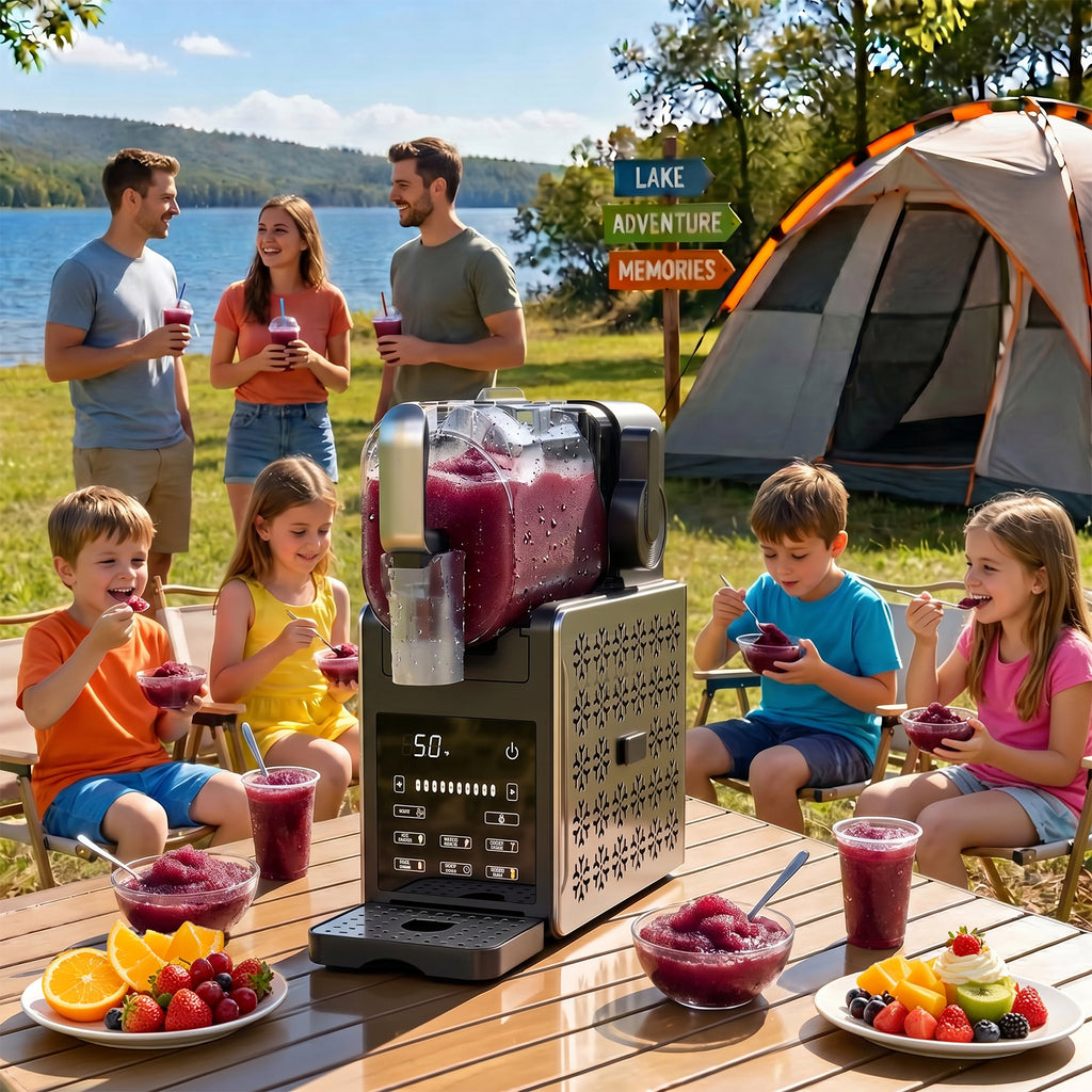 TASKBAY 1.9L Slushie Machine & Soft Serve Ice Cream Maker, 6 Presets, 64oz