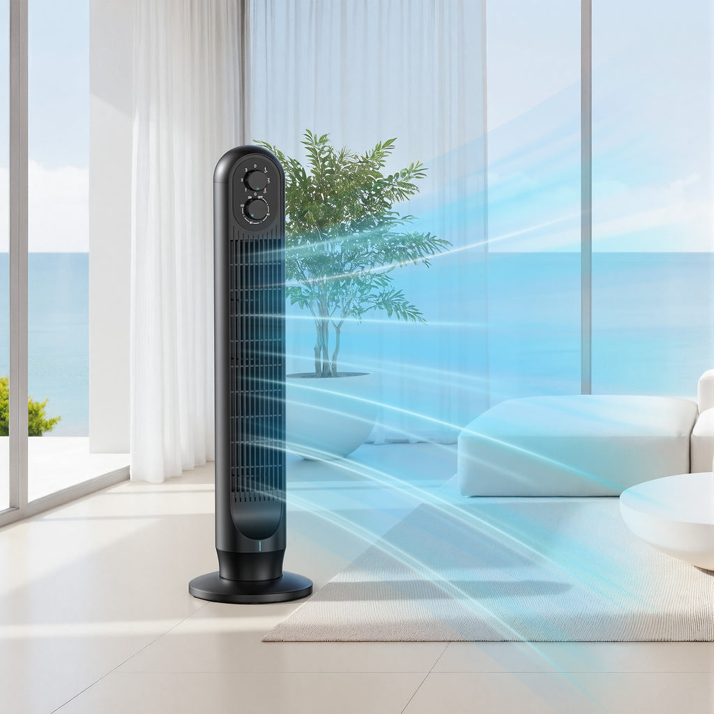 TASKBAY Tower Fan, 31" Oscillating Standing Fan