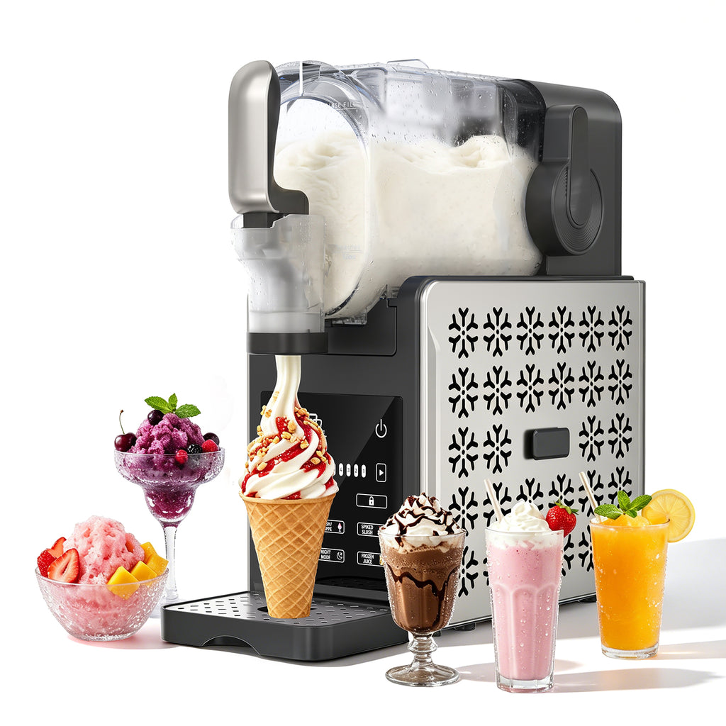 TASKBAY 1.9L Slushie Machine & Soft Serve Ice Cream Maker, 6 Presets, 64oz