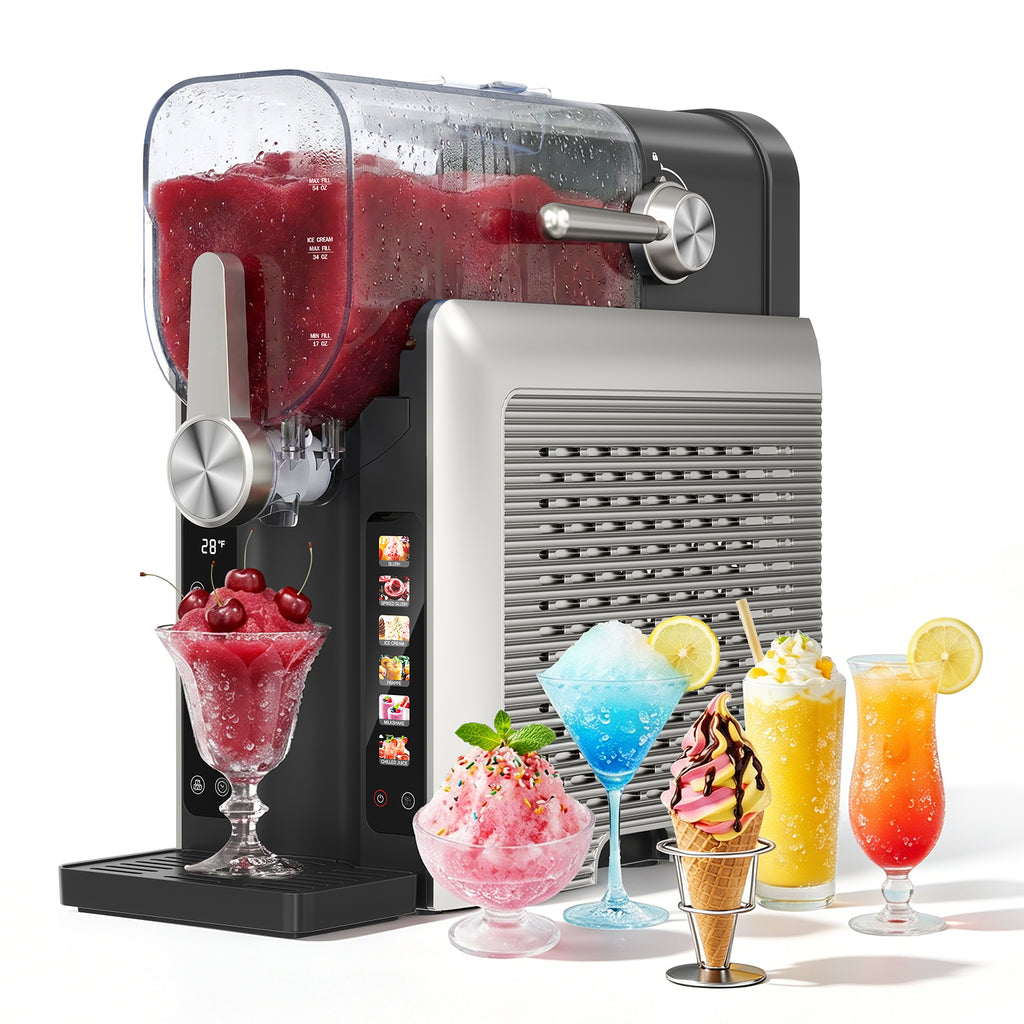 TASKBAY Slushie Maker & Frozen Drink Machine, 6 Presets, 54oz, Self-Cleaning