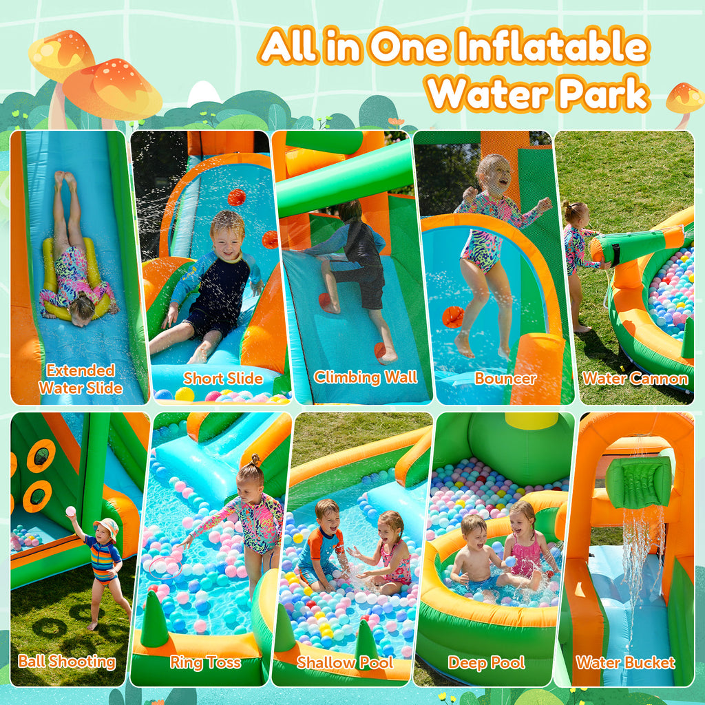 Taskbay Inflatable Bounce House Water Slide Park