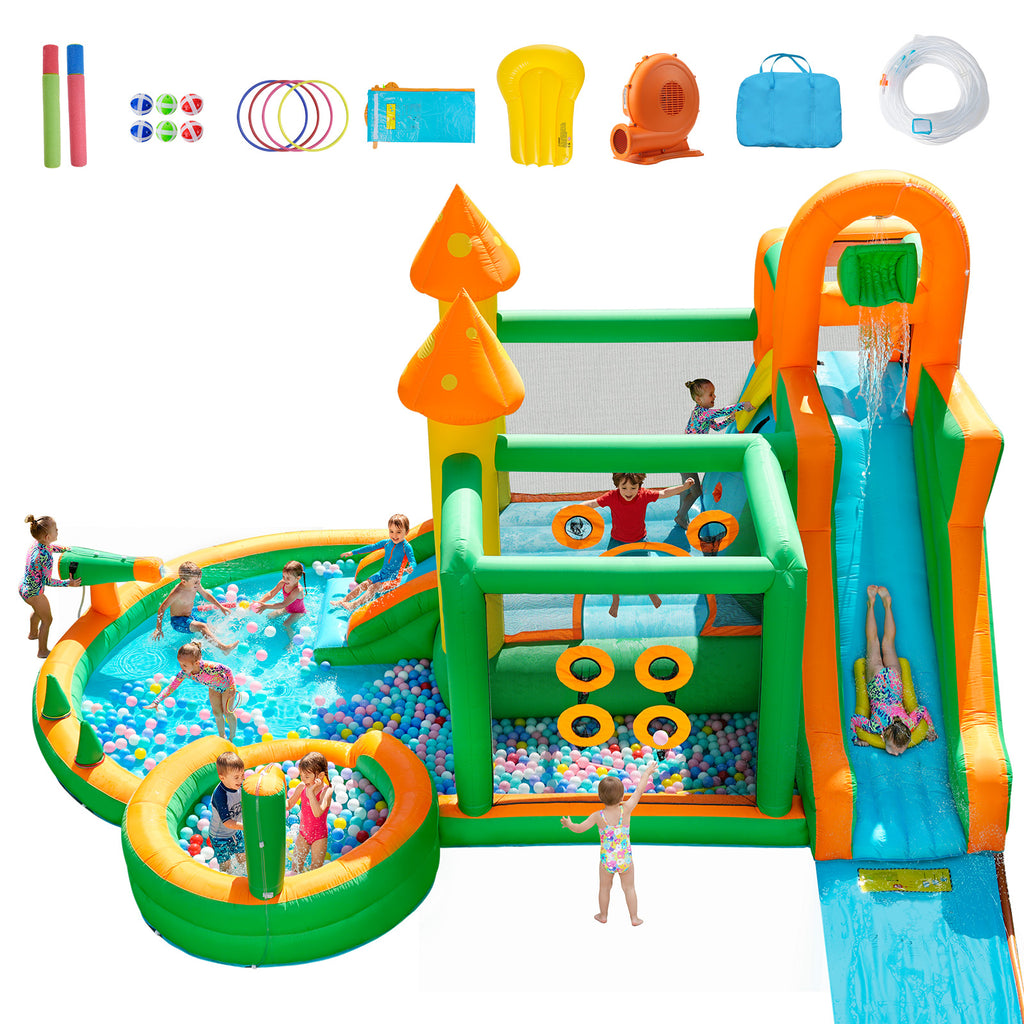 Taskbay Inflatable Bounce House Water Slide Park