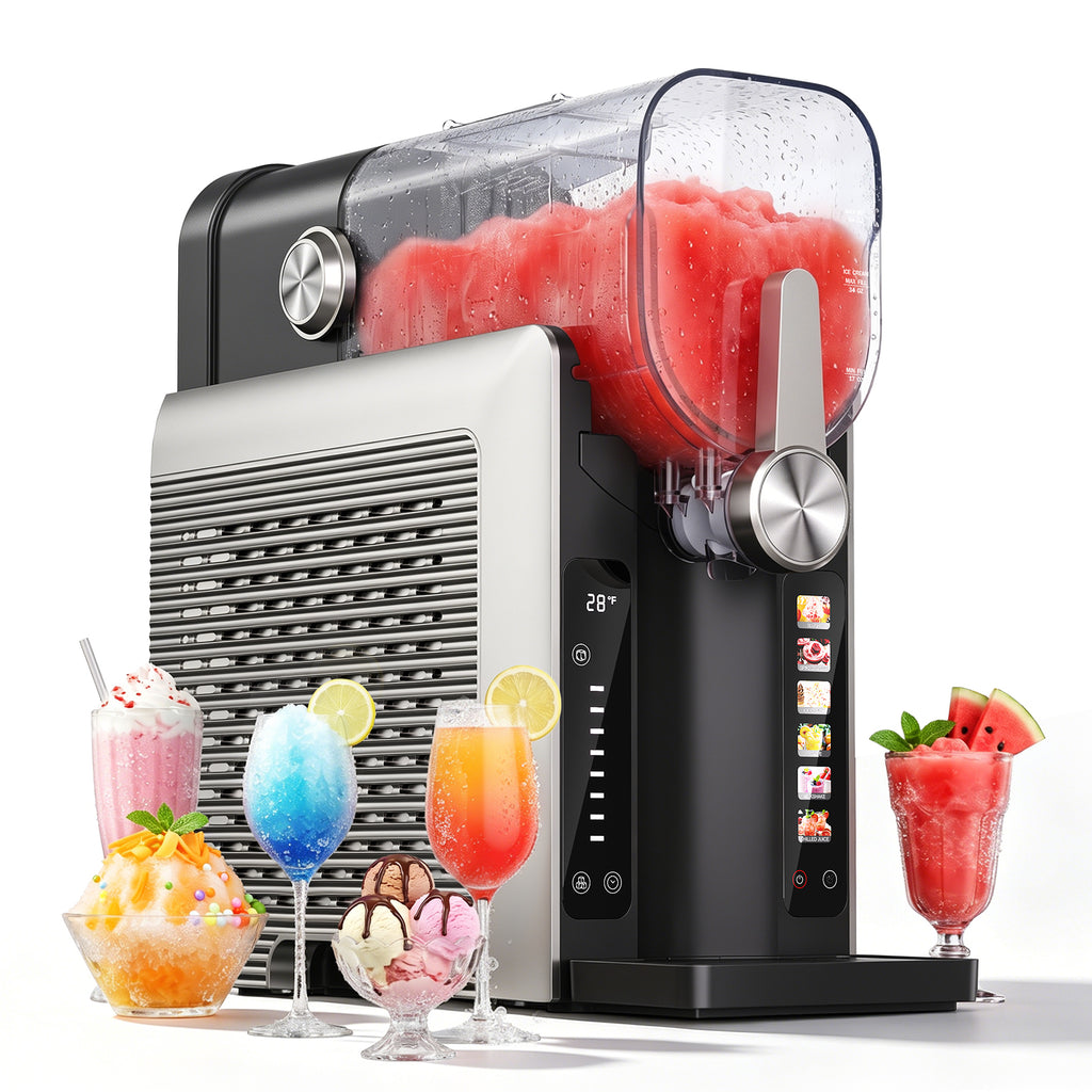 TASKBAY Slushie Maker & Frozen Drink Machine, 6 Presets, 54oz, Self-Cleaning