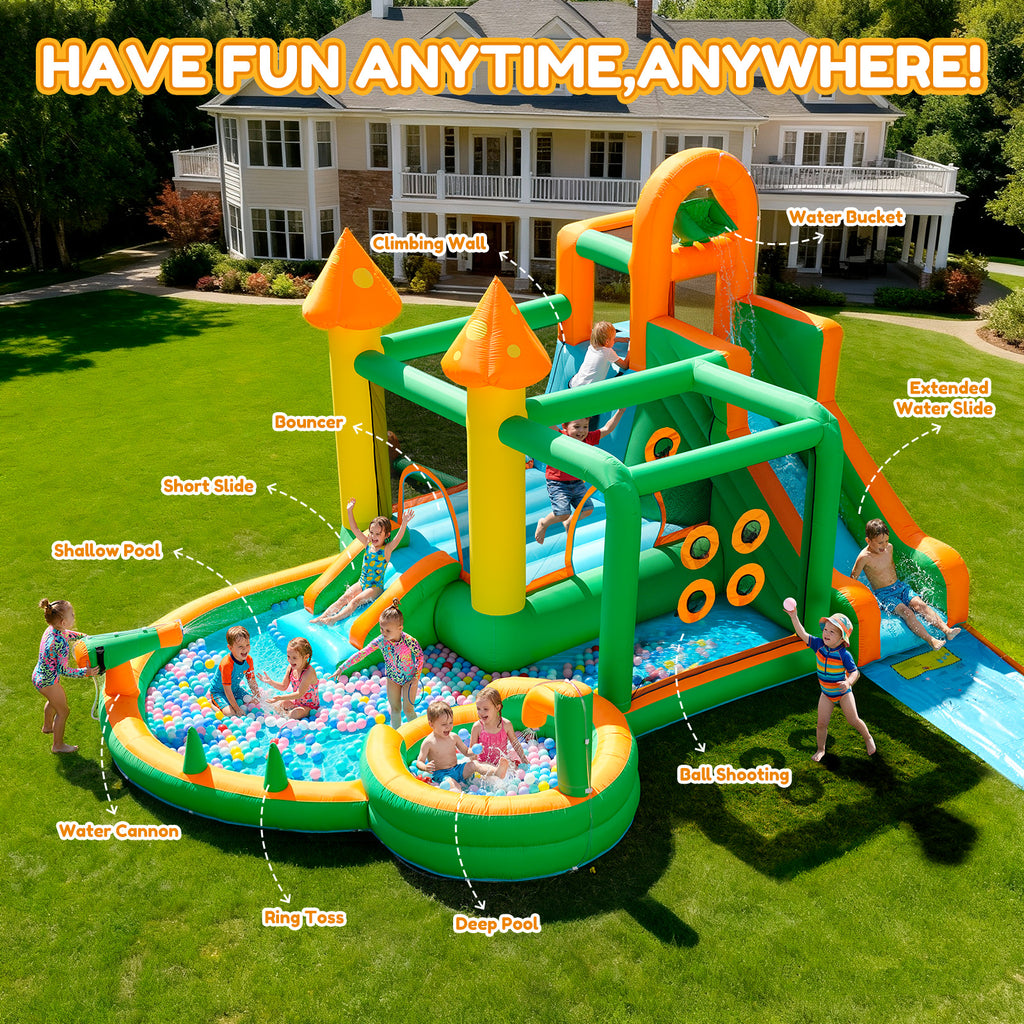 Taskbay Inflatable Bounce House Water Slide Park