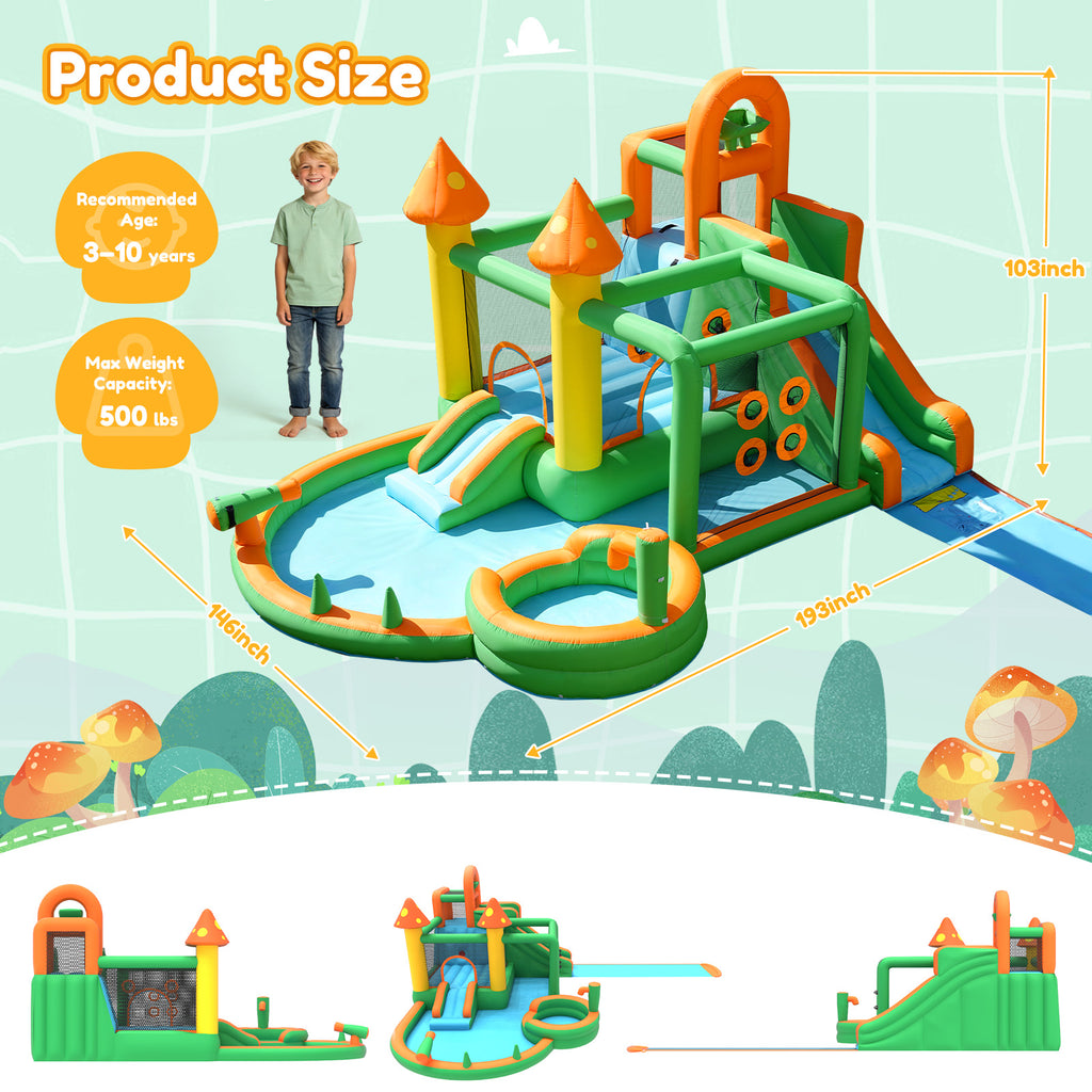 Taskbay Inflatable Bounce House Water Slide Park