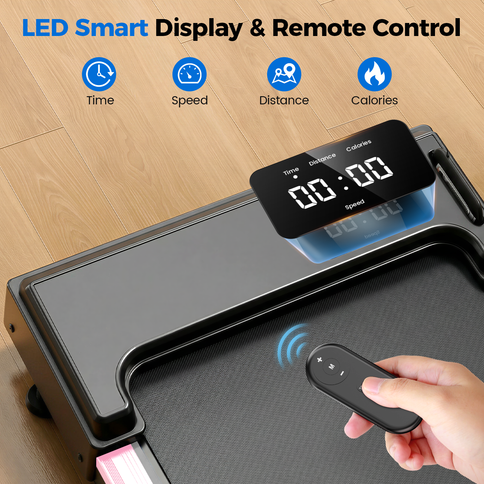 Taskbay Portable Electric Treadmills for Home with Handles