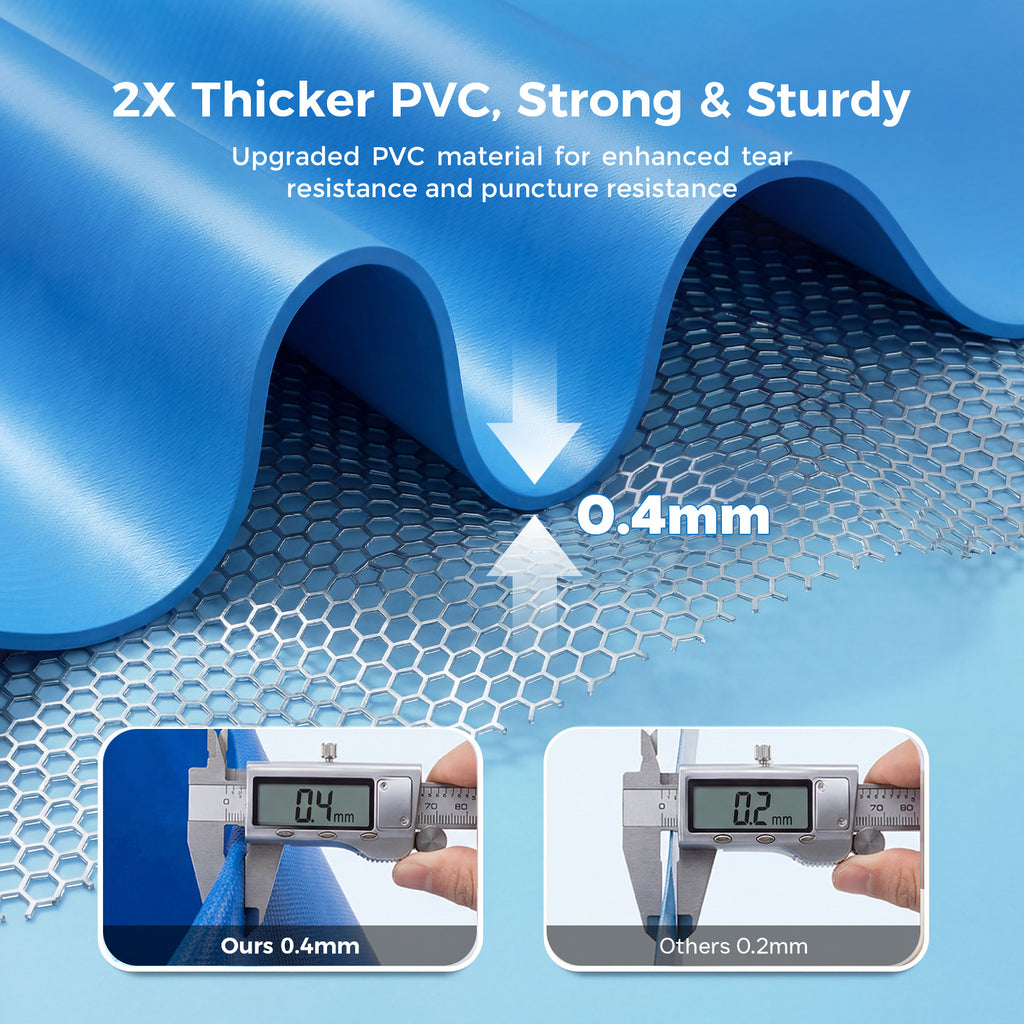 TASKBAY Inflatable Pool, Family Swimming Pool, Oversized Thickened Kiddie Pool