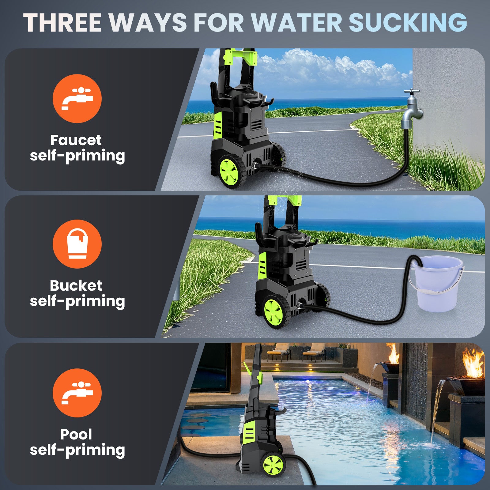Taskbay 1800W Electric Pressure Washer