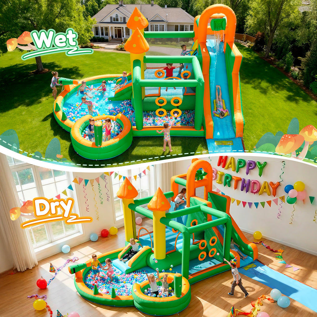 Taskbay Inflatable Bounce House Water Slide Park